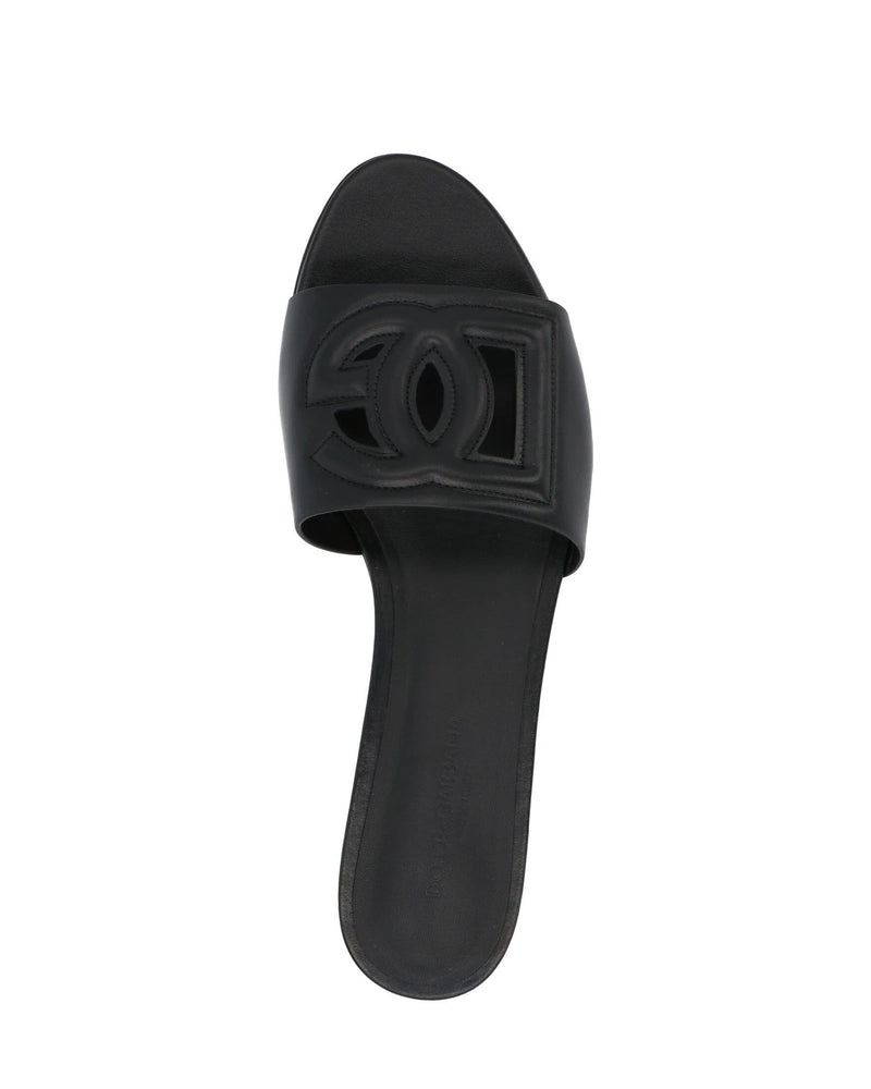 Dolce & Gabbana Slides in black, Calf Leather — view 3