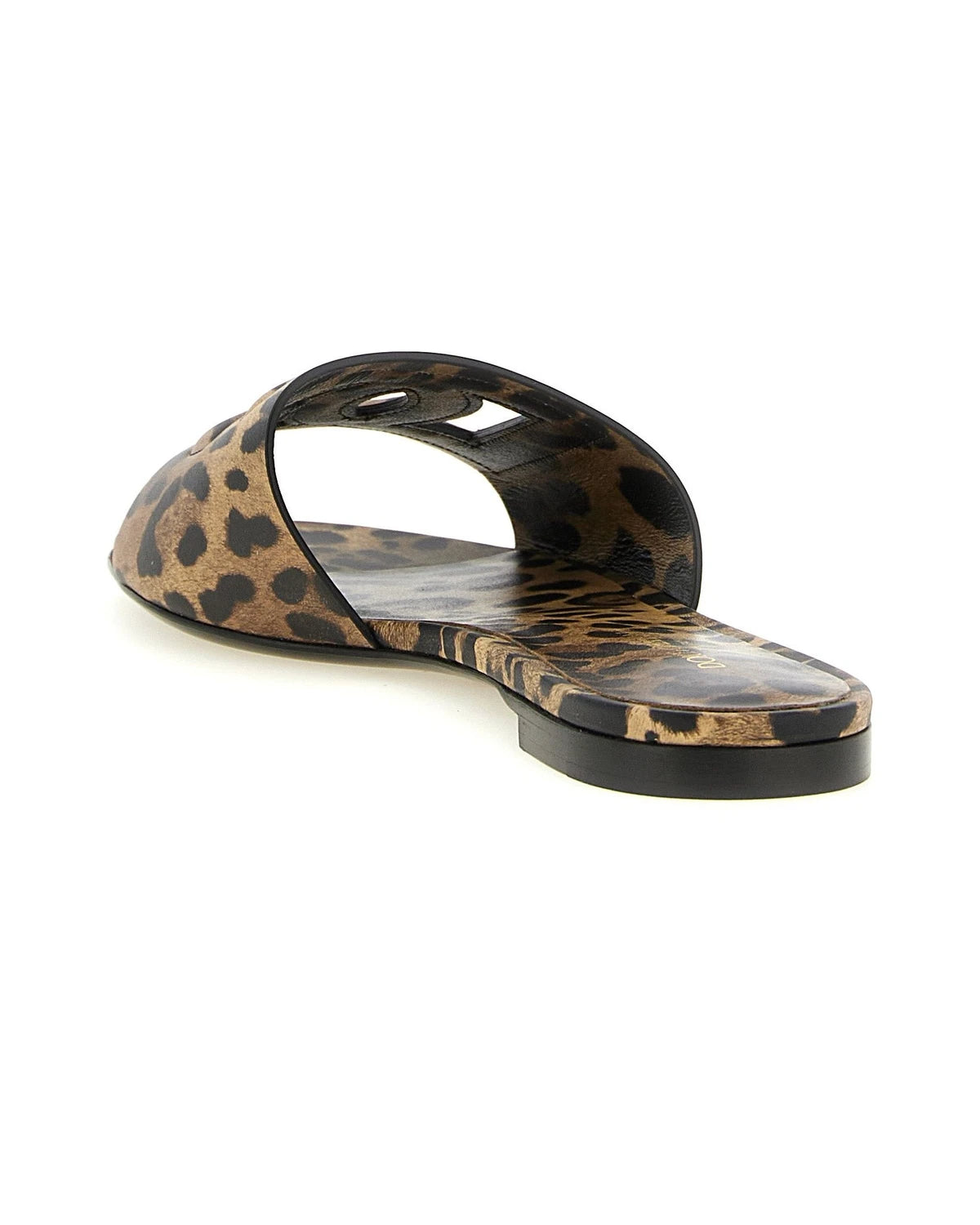 Dolce & Gabbana Slides in brown, Calfskin Leather — view 3