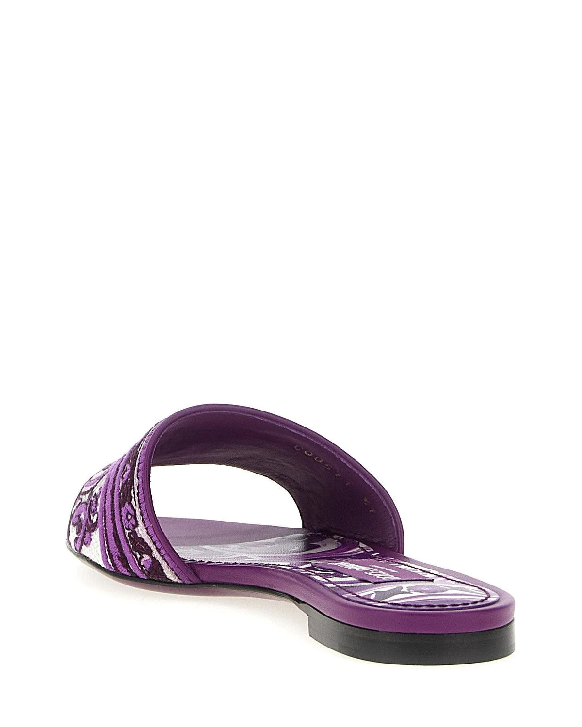Dolce & Gabbana Slides in purple, Cotton — view 3