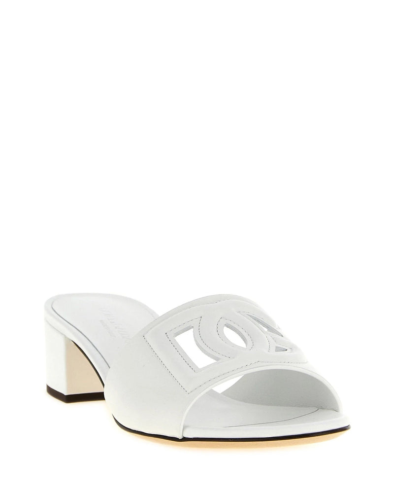 Dolce & Gabbana Slippers in white, Calfskin Leather — view 2