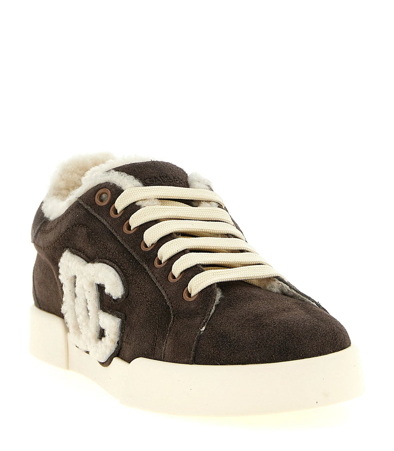 Dolce & Gabbana Sneakers in brown, Calf Leather — view 2
