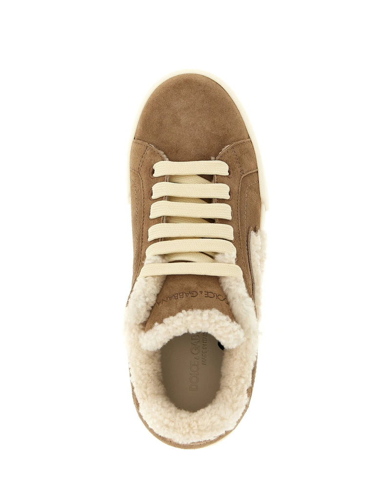 Dolce & Gabbana Sneakers in brown, Sheepskin — view 4