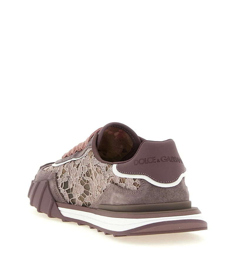 Dolce & Gabbana Sneakers in purple, Leather — view 3