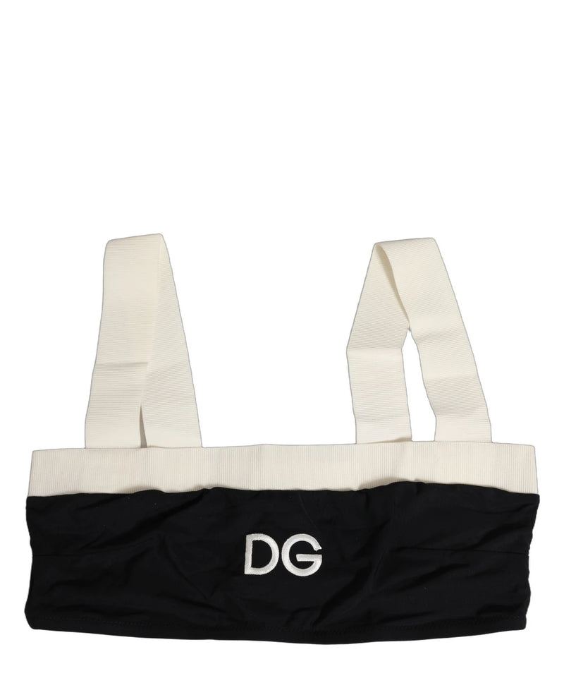 Dolce & Gabbana Swimwear Top in black, Cotton