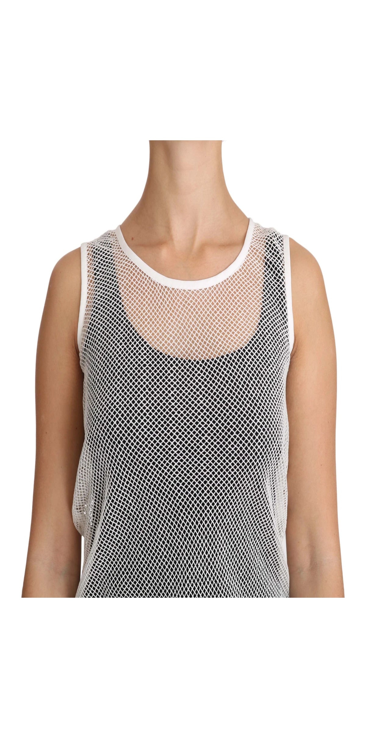 Dolce & Gabbana Tank Top in white, Cotton — view 2