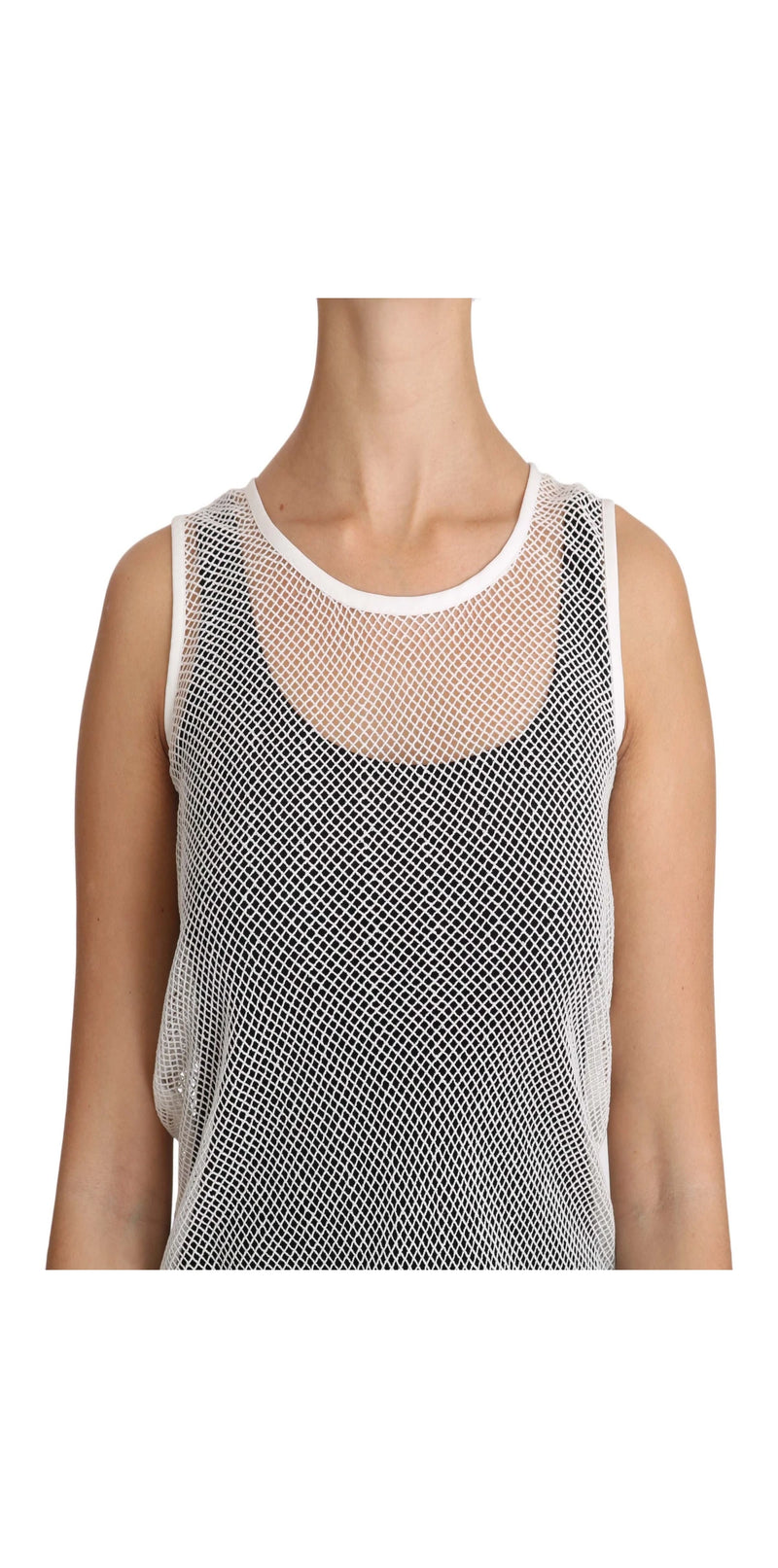 Dolce & Gabbana Tank Top in white, Cotton — view 2