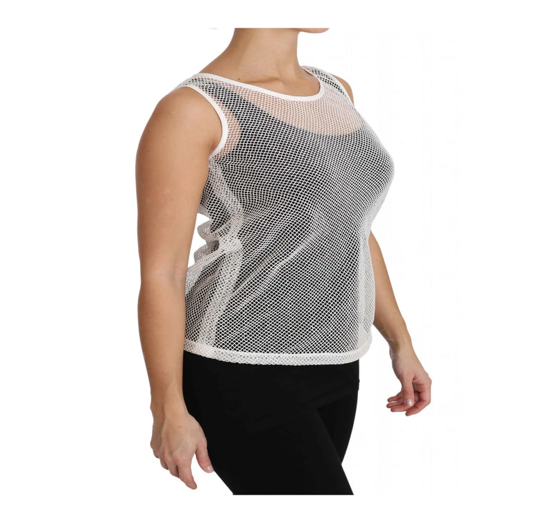 Dolce & Gabbana Tank Top in white, Cotton — view 5