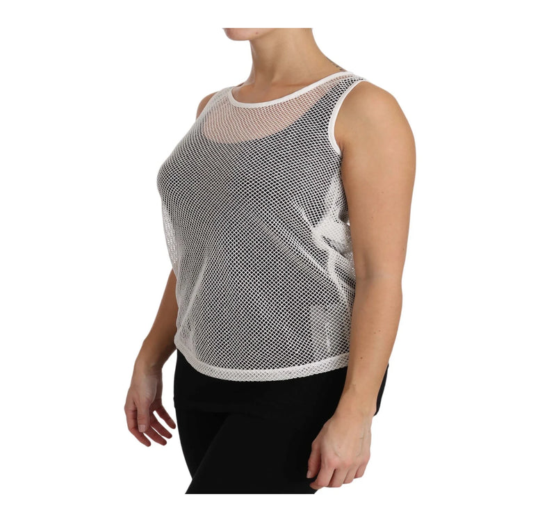 Dolce & Gabbana Tank Top in white, Cotton — view 6