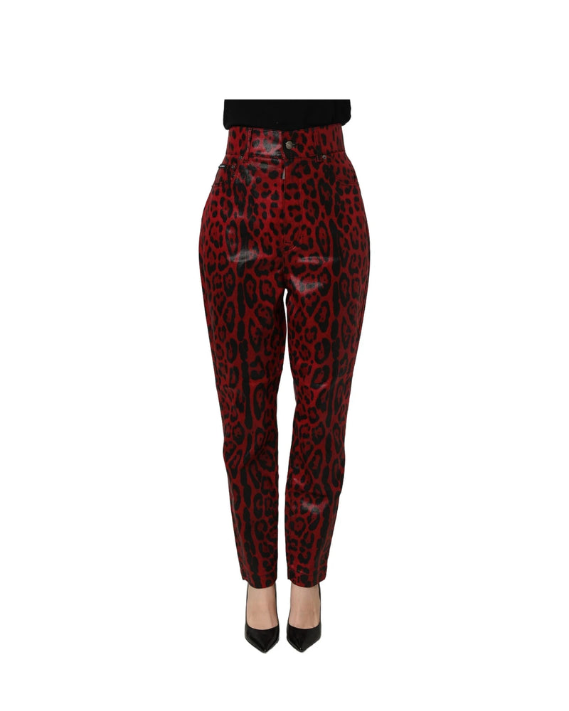 Dolce & Gabbana Trouser in red, Cotton — view 2