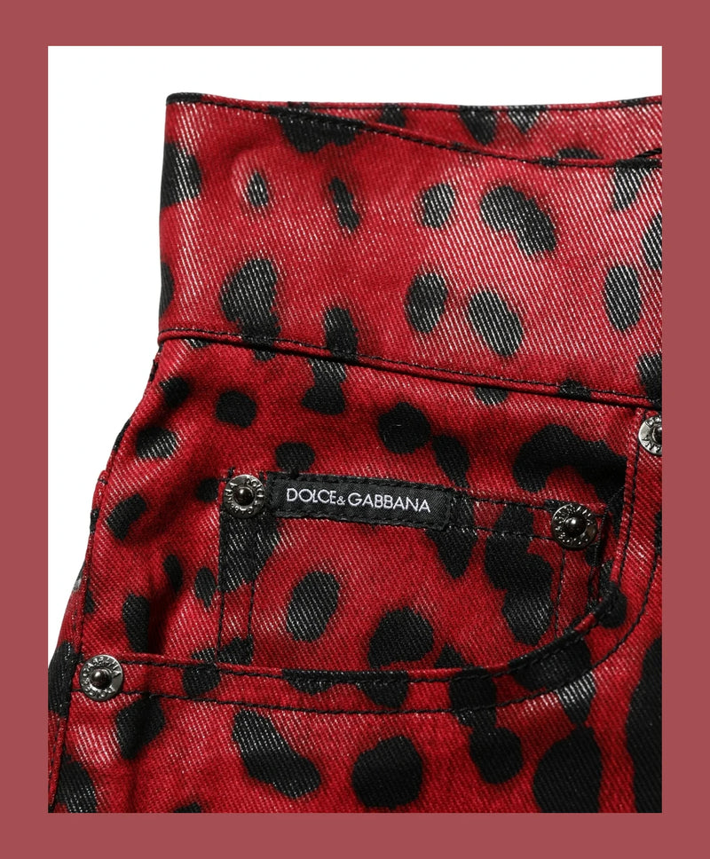 Dolce & Gabbana Trouser in red, Cotton — view 7