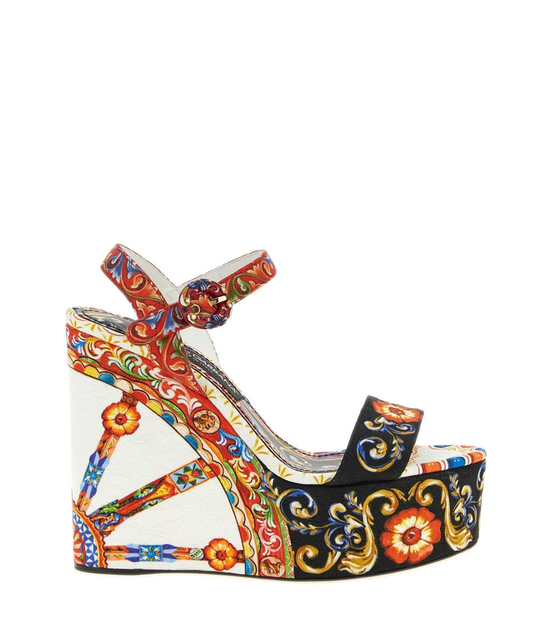 Dolce & Gabbana Wedges in multicolor, Viscose