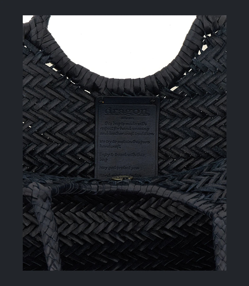 Dragon Diffusion Tote Bag in black, Cow Leather — view 4
