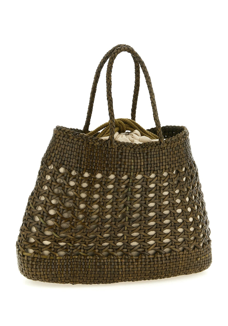 Dragon Diffusion Tote Bag in brown, Calfskin Leather — view 2
