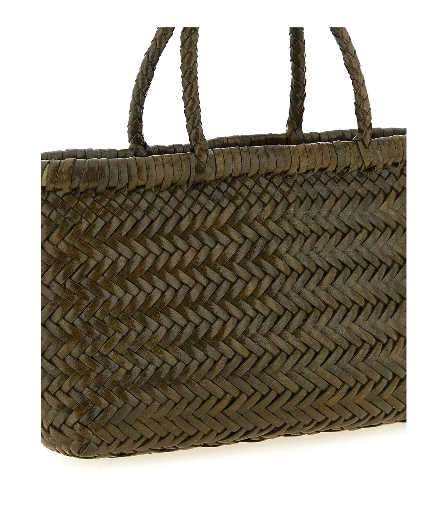 Dragon Diffusion Tote Bag in brown, Calfskin Leather — view 3