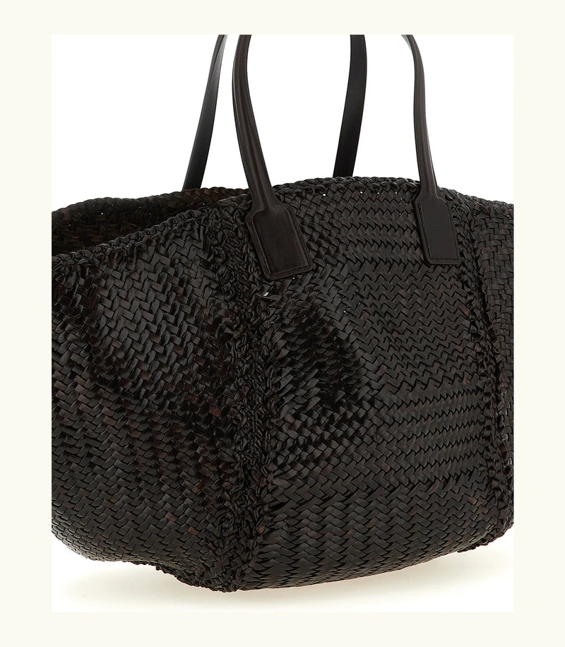 Dragon Diffusion Tote Bag in brown, Calfskin Leather — view 3