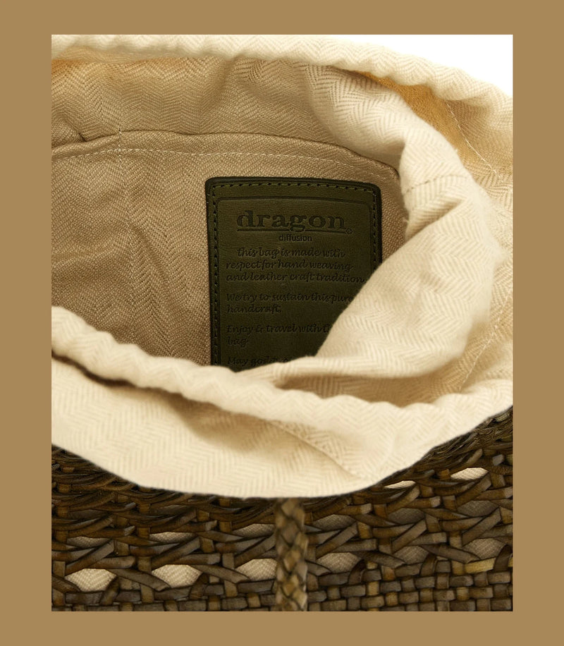 Dragon Diffusion Tote Bag in brown, Calfskin Leather — view 4
