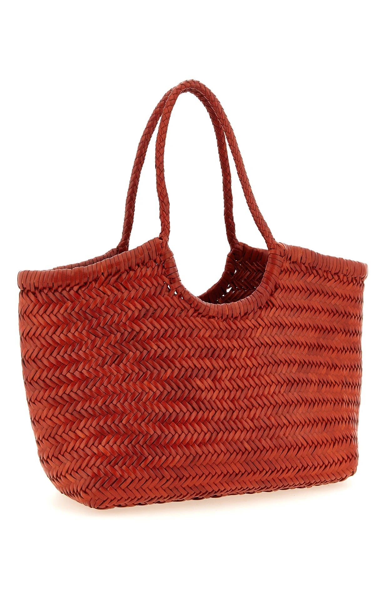 Dragon Diffusion Tote Bag in orange, Calfskin Leather — view 2