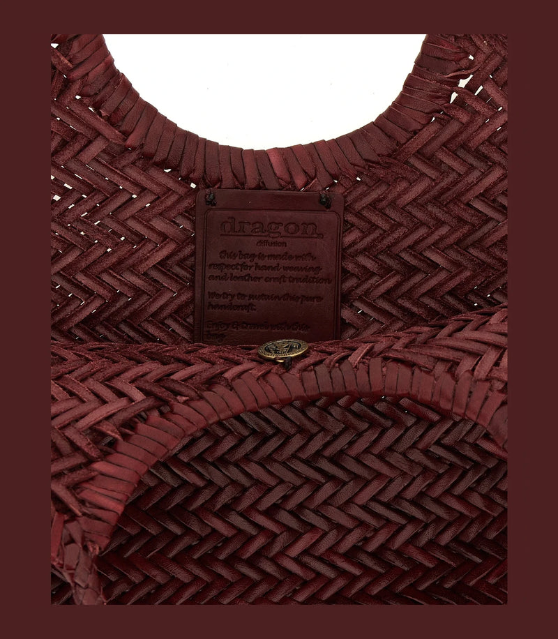 Dragon Diffusion Tote Bag in red, Cow Leather — view 4