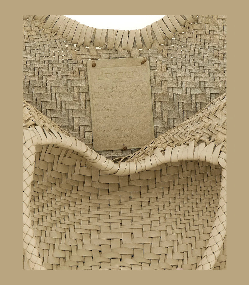 Dragon Diffusion Tote Bag in white, Calfskin Leather — view 4