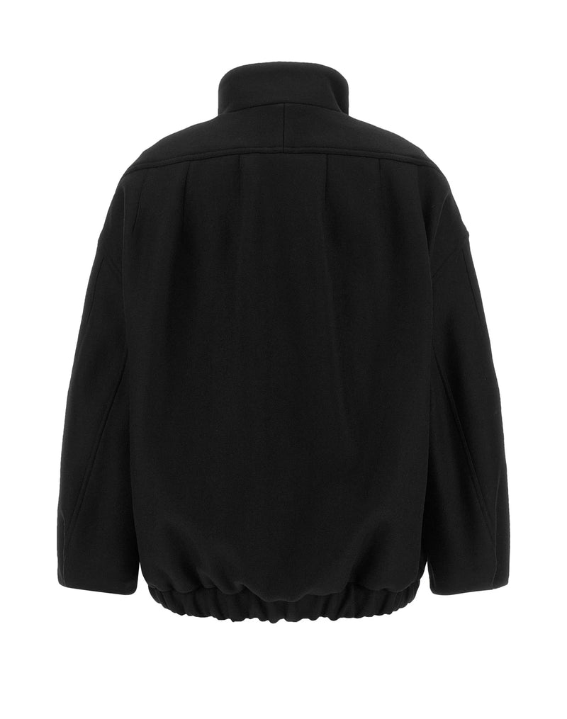 Dries Van Noten Bomber Jacket in black, Wool — view 2
