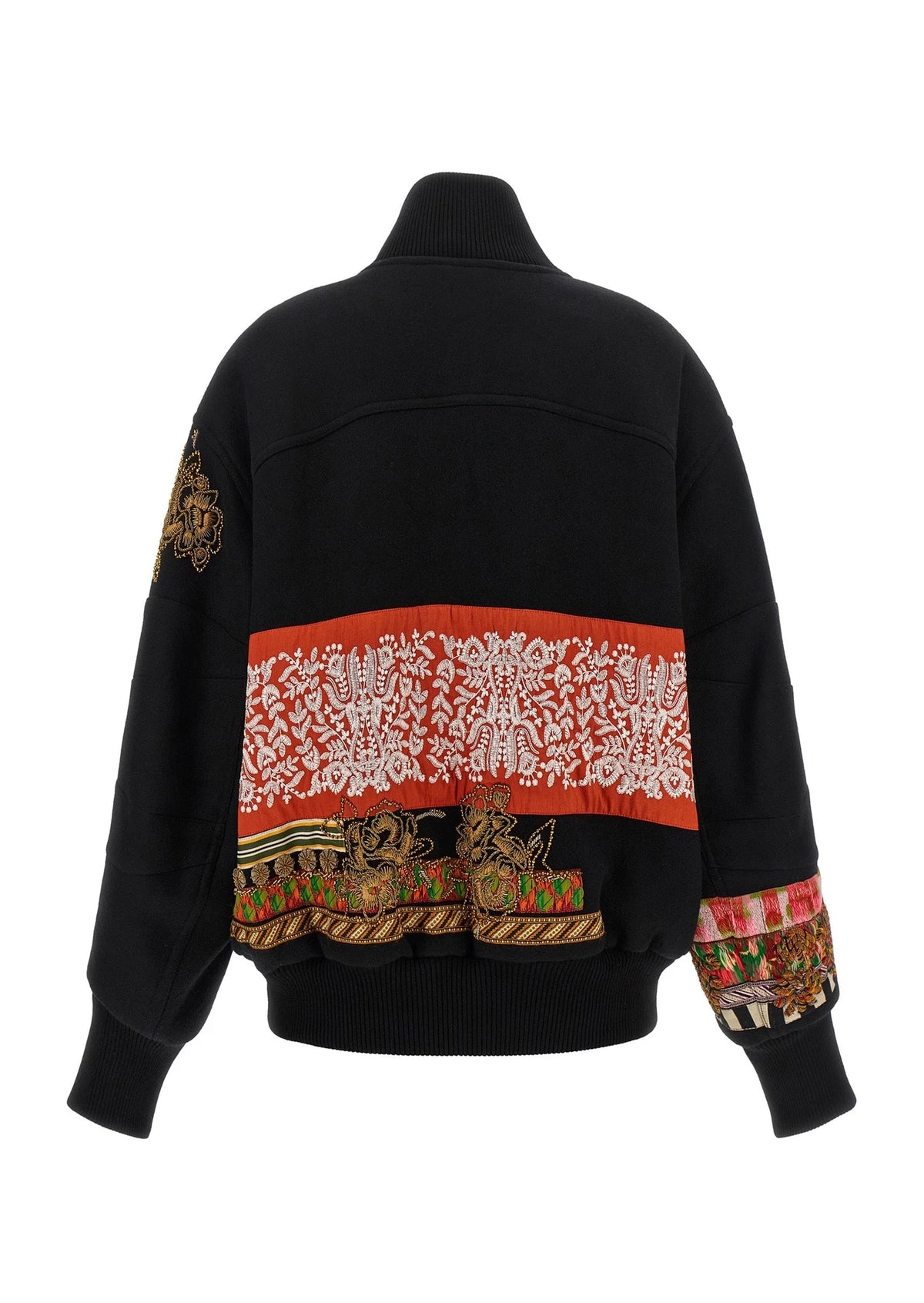 Dries Van Noten Bomber Jacket in multicolor, Wool — view 2
