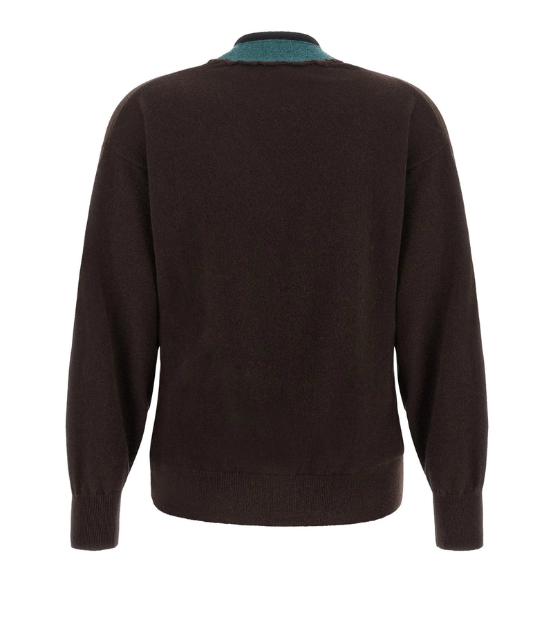 Dries Van Noten Cardigan in brown, Cashmere — view 2