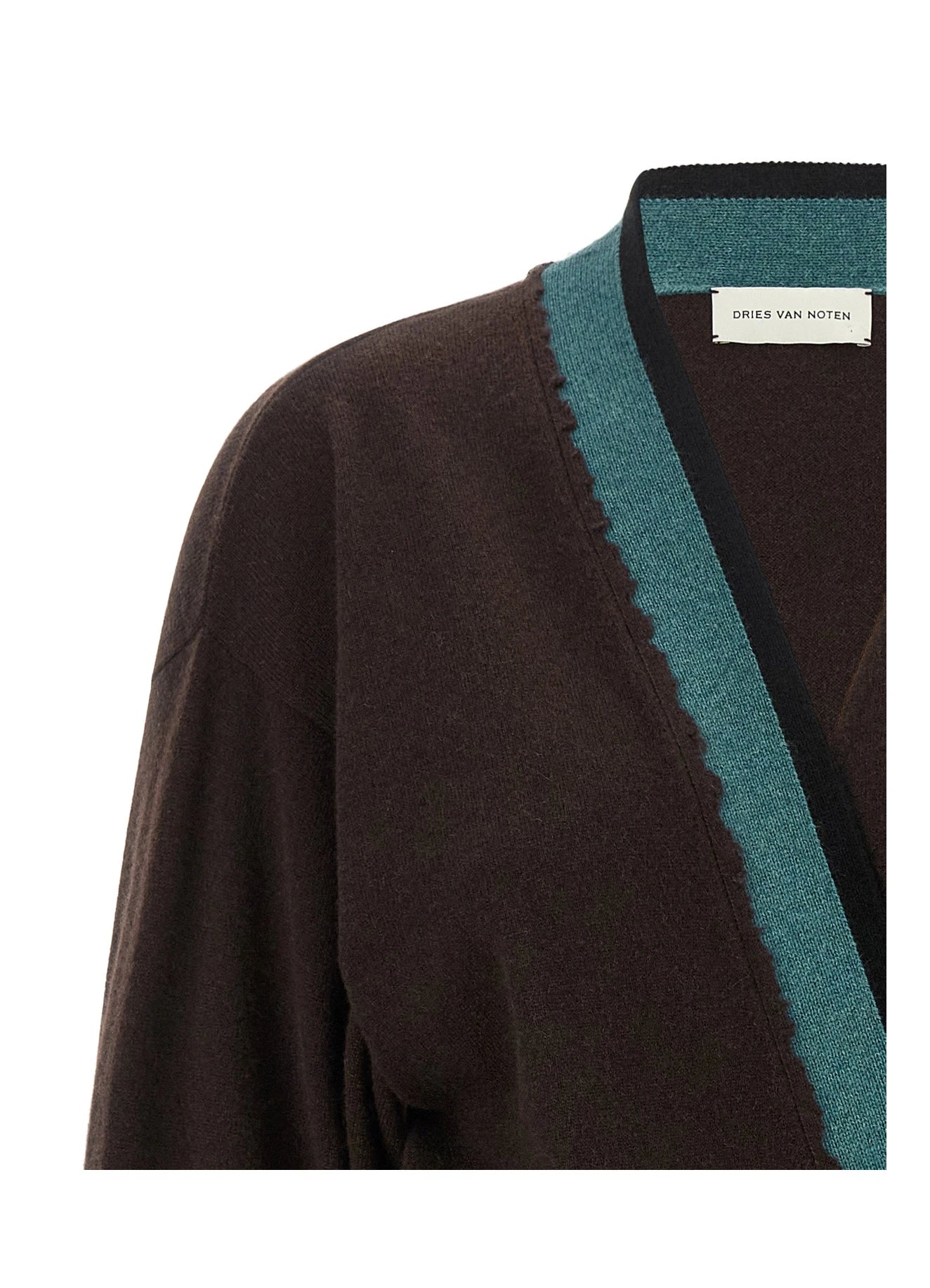 Dries Van Noten Cardigan in brown, Cashmere — view 3