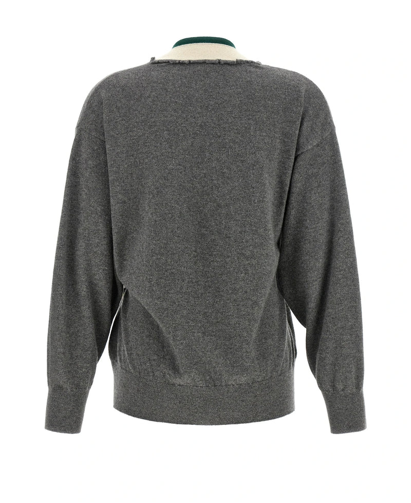 Dries Van Noten Cardigan in gray, Cashmere — view 2