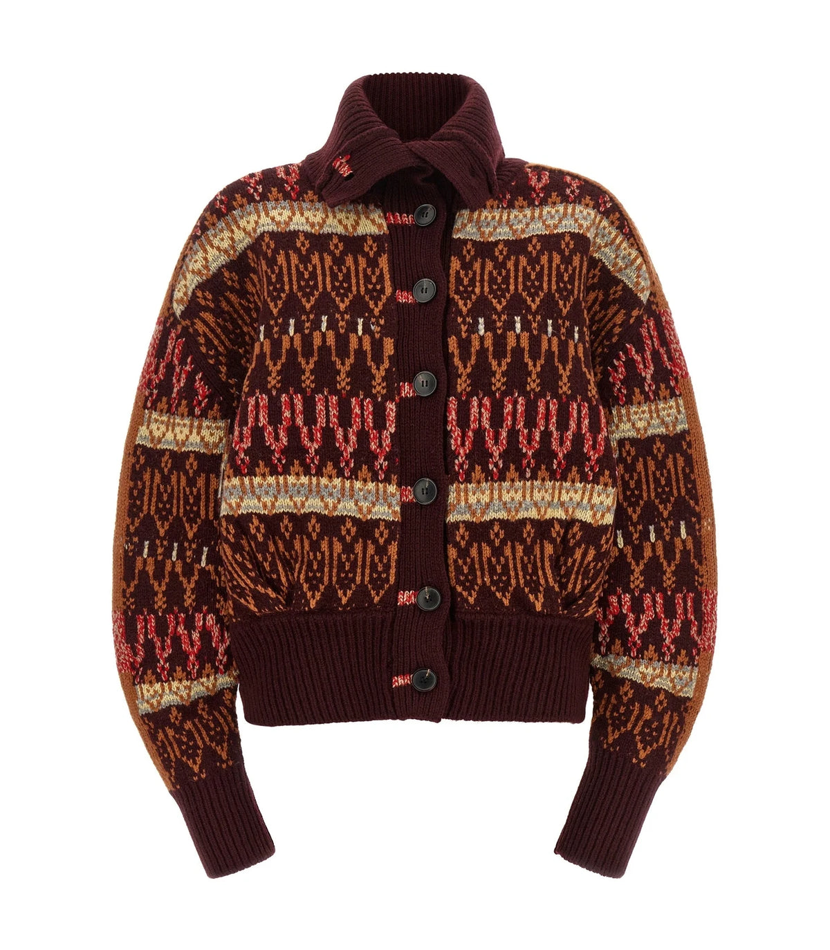 Dries Van Noten Cardigan in red, Wool