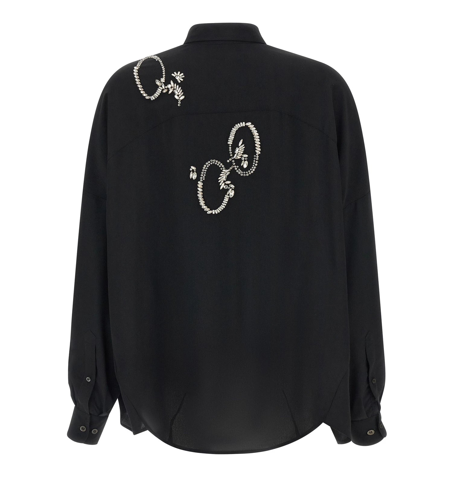 Dries Van Noten Dress Shirt in black, Polyester — view 2
