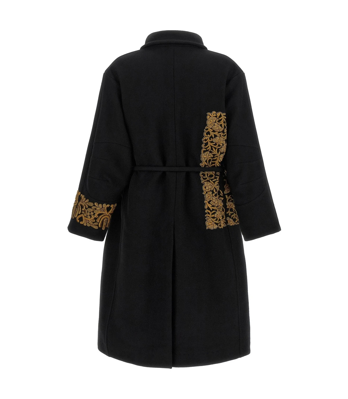 Dries Van Noten Overcoat in black, Wool — view 2