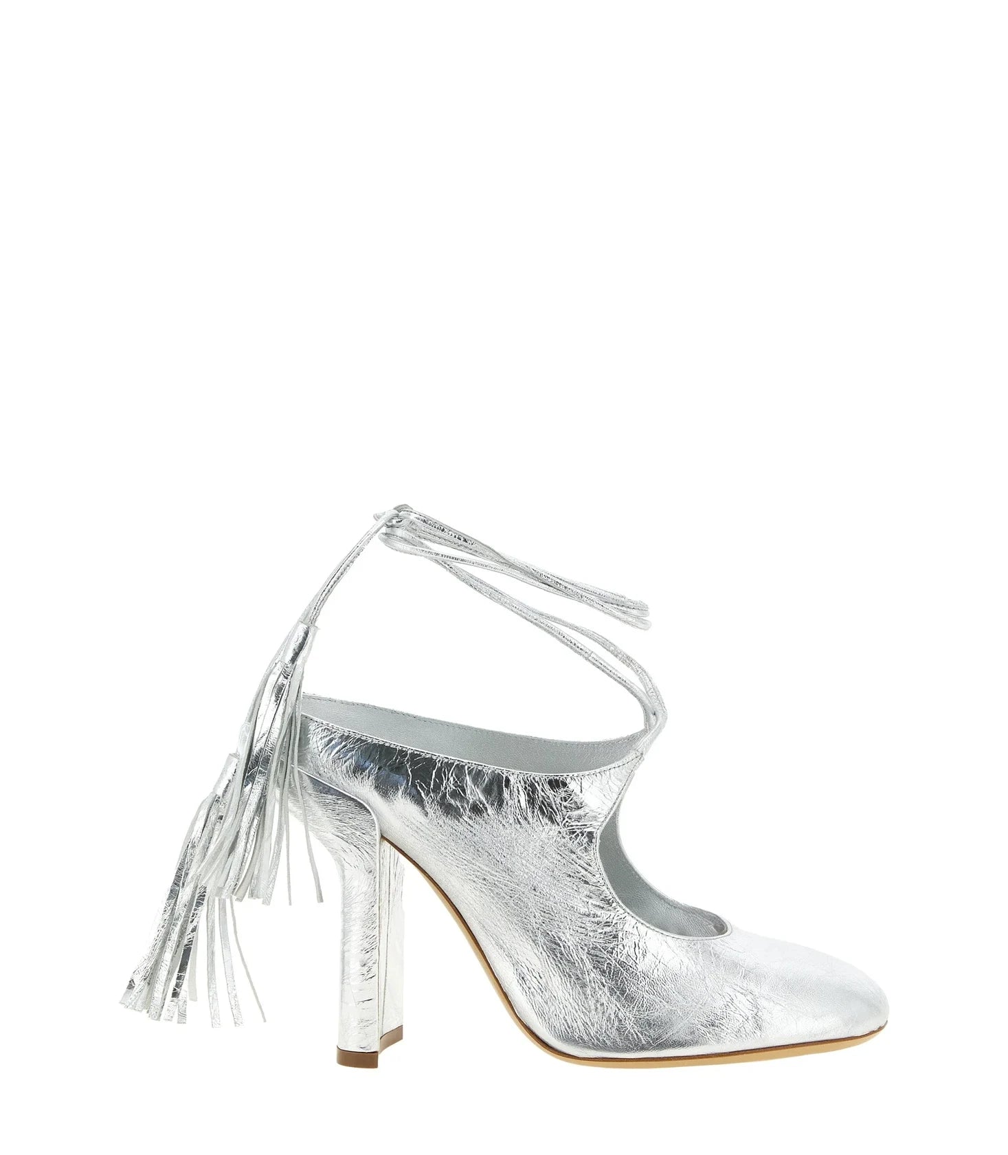 Dries Van Noten Silver Pumps 