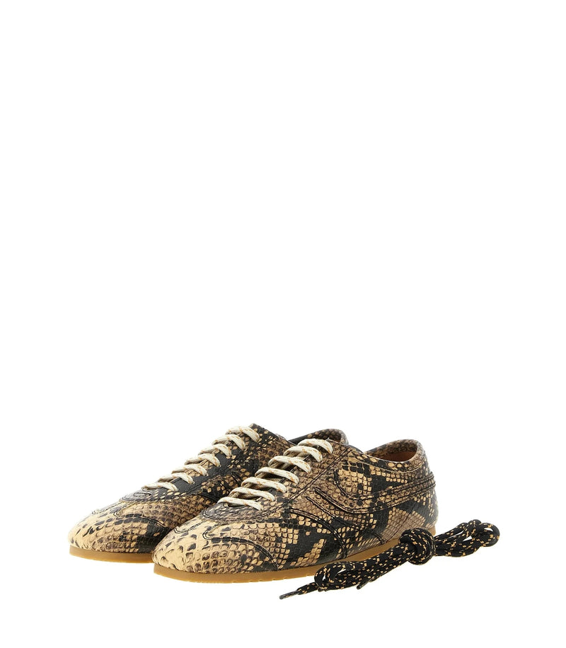 Dries Van Noten Sneakers in beige, Calfskin Leather — view 2