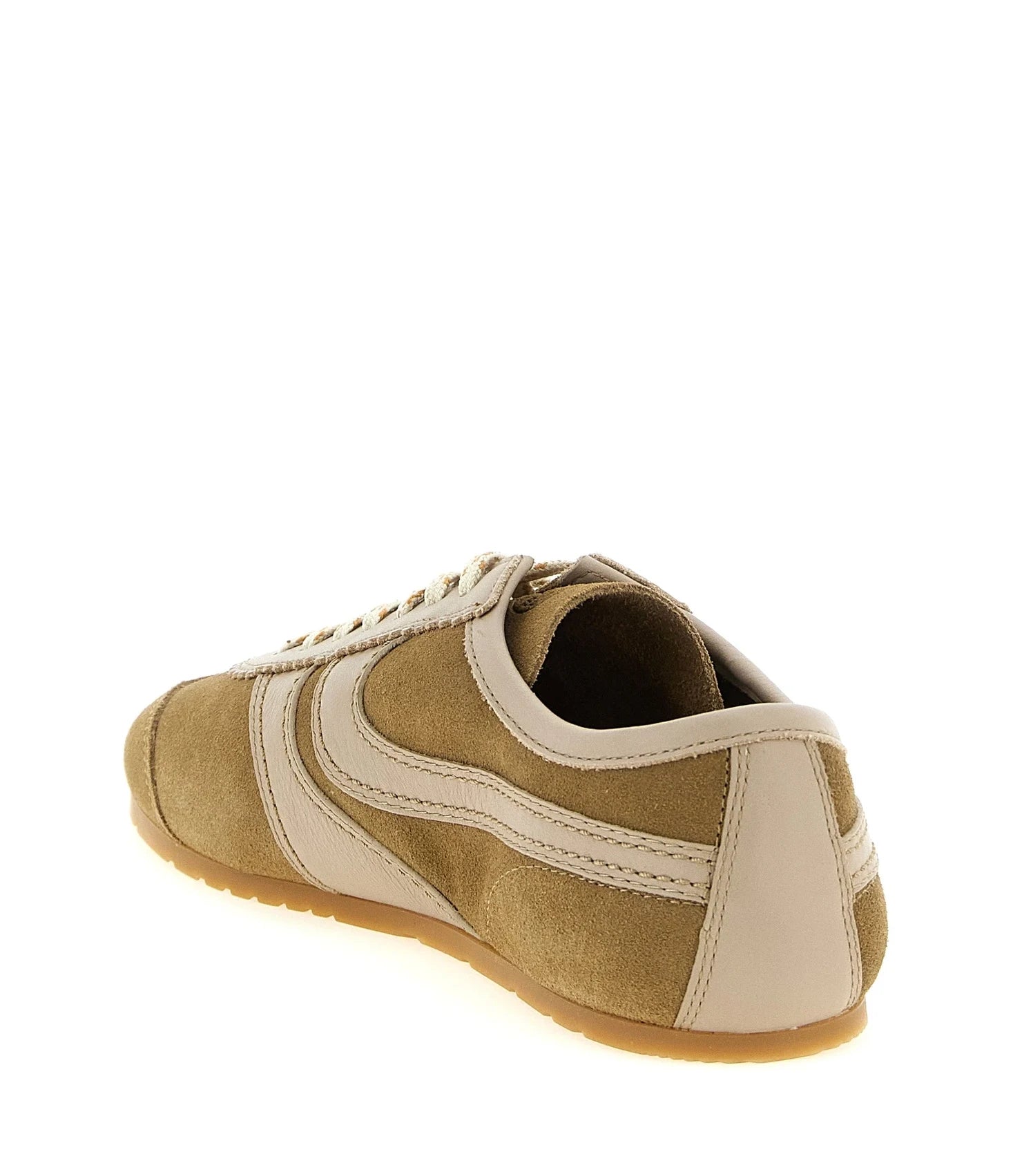 Dries Van Noten Sneakers in beige, Calfskin Leather — view 3