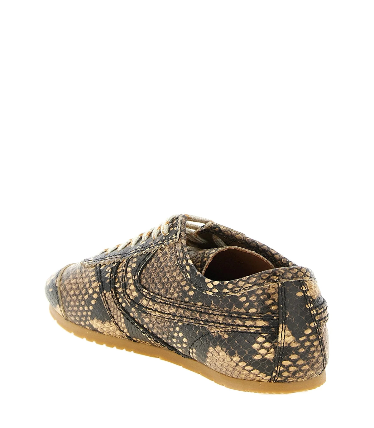 Dries Van Noten Sneakers in beige, Calfskin Leather — view 4