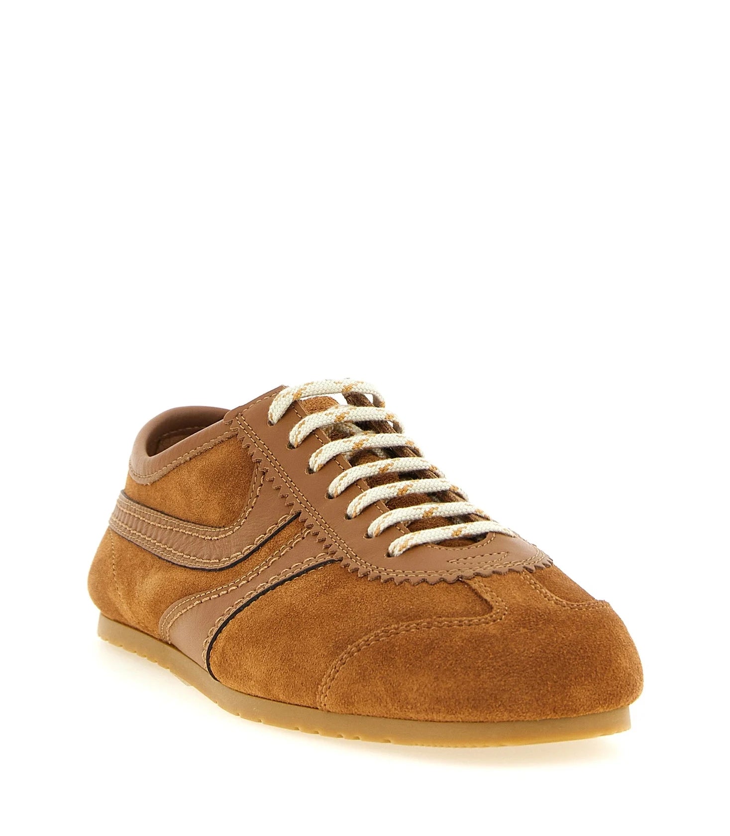 Dries Van Noten Sneakers in brown, Calfskin Leather — view 2