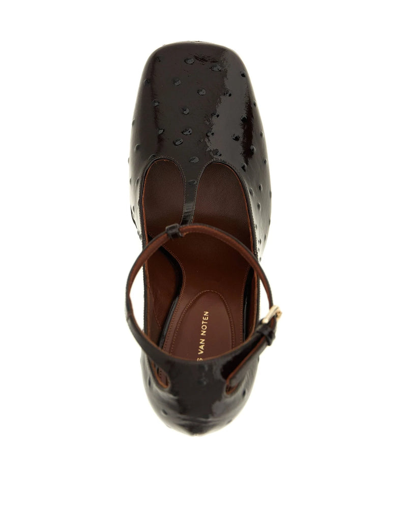 Dries Van Noten Wedges in red, Calfskin Leather — view 4
