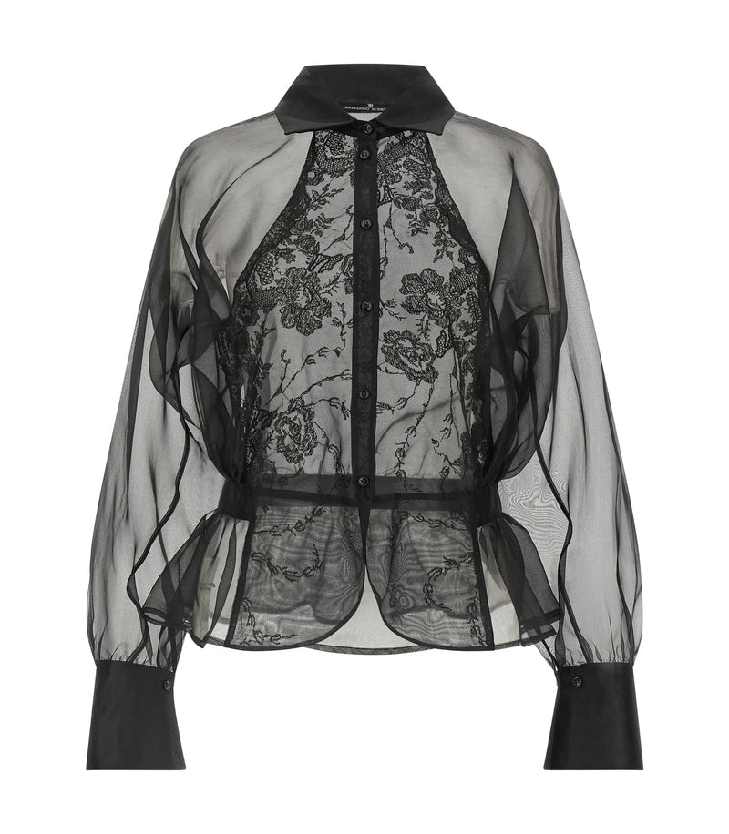 Ermanno Scervino Blouse in black, Silk
