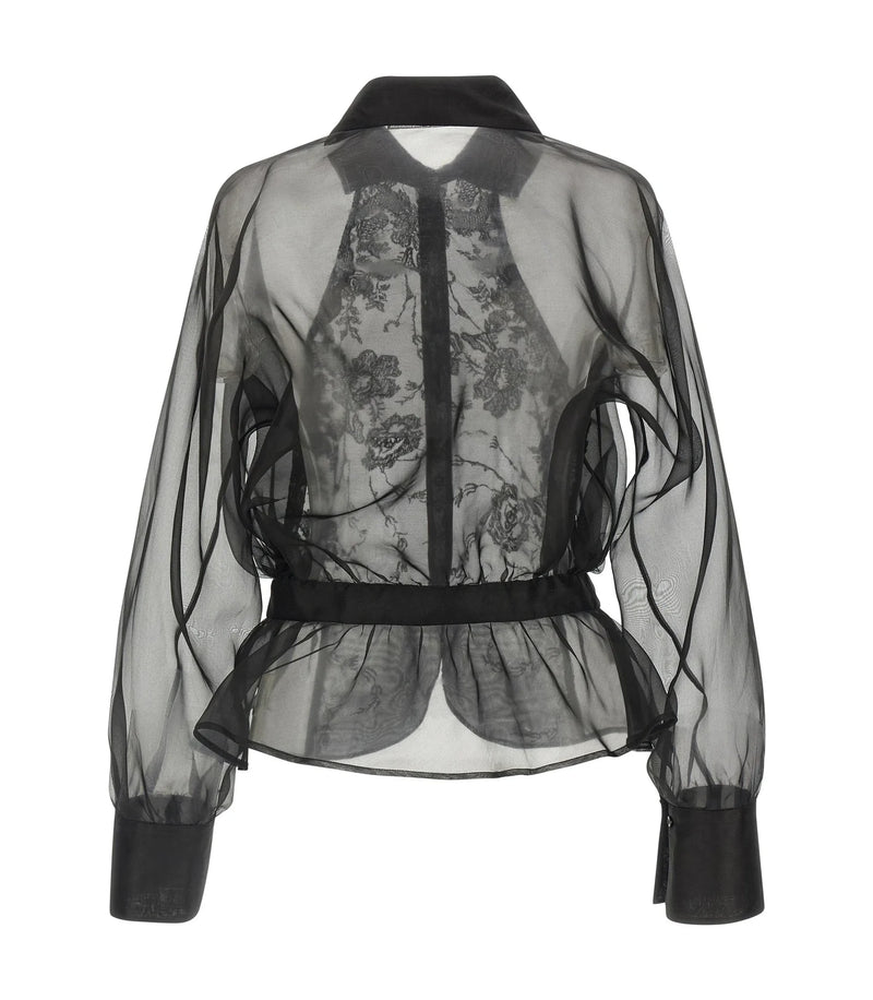 Ermanno Scervino Blouse in black, Silk — view 2
