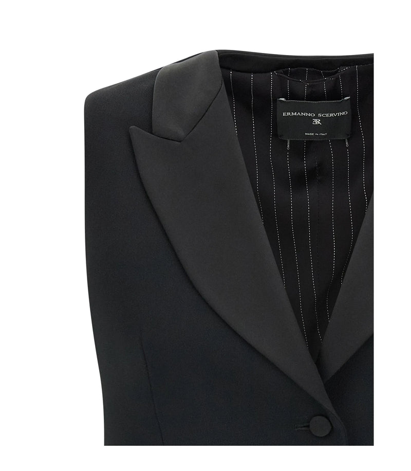 Ermanno Scervino Bolero Jacket in black, Viscose — view 3