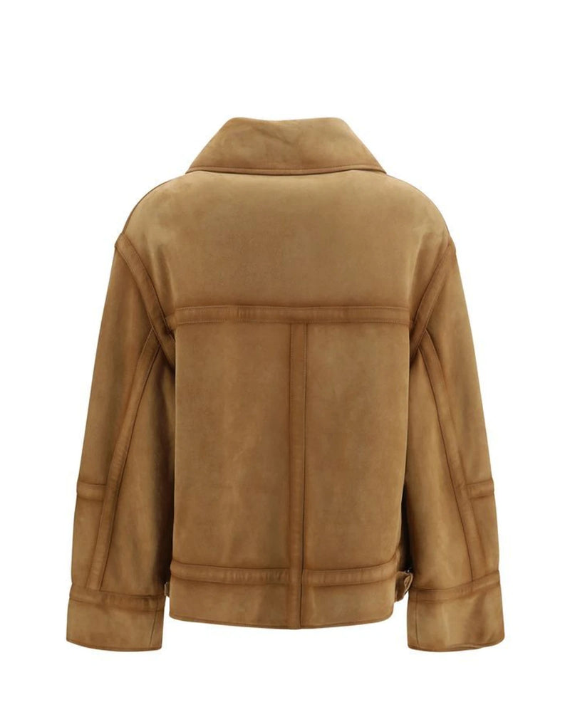 Ermanno Scervino Bomber Jacket in brown, Leather — view 2