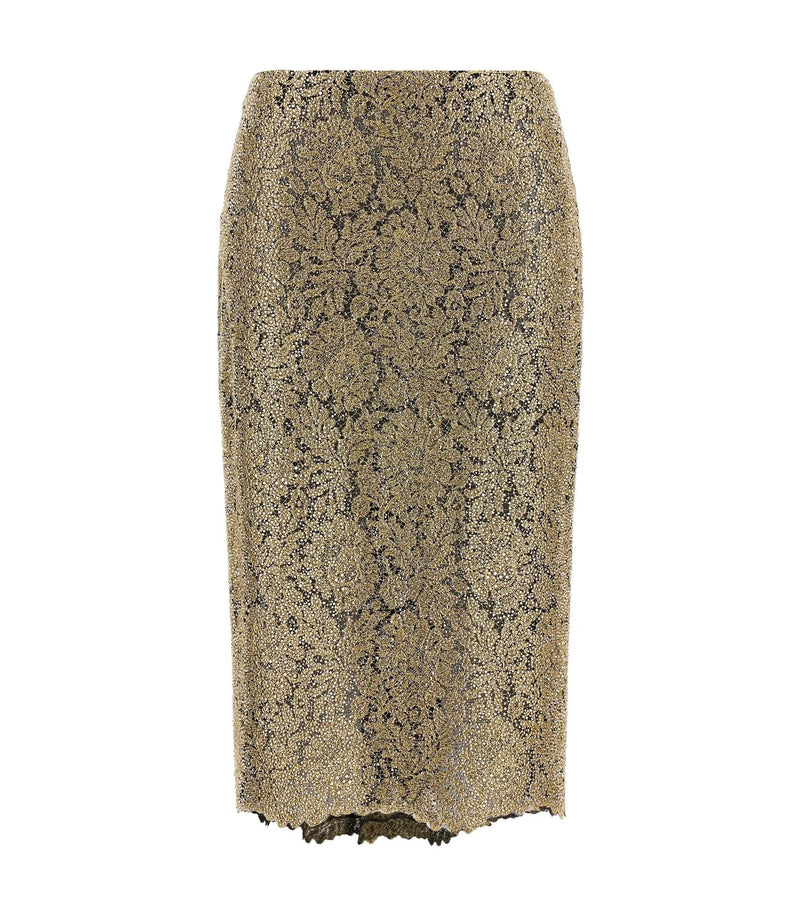 Ermanno Scervino Skirt in gold, Polyester