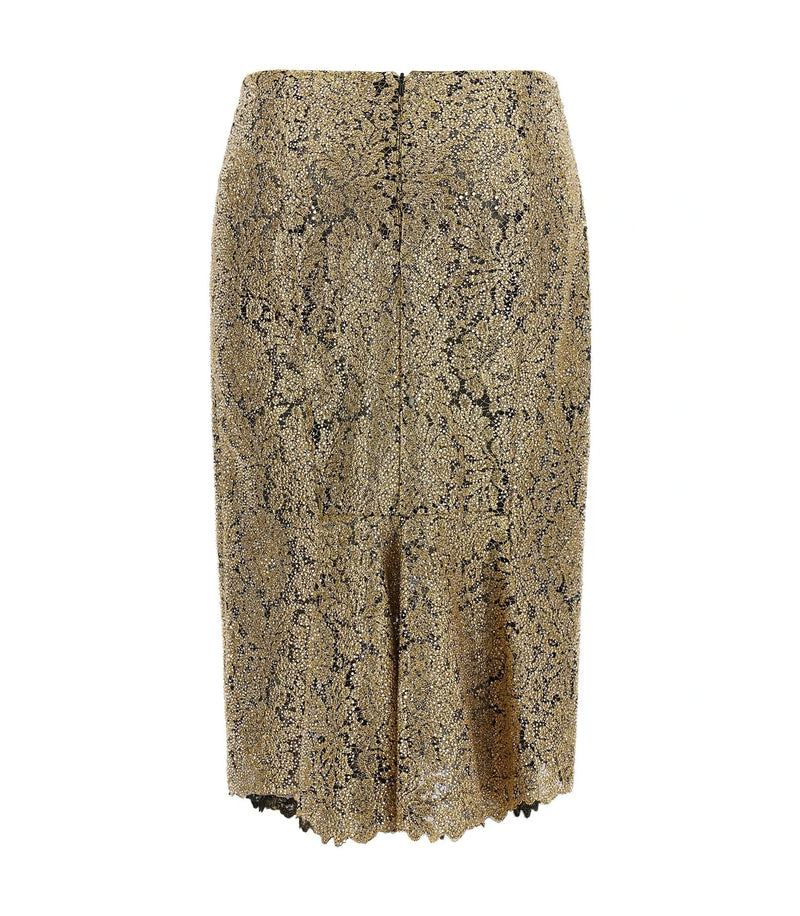 Ermanno Scervino Skirt in gold, Polyester — view 2