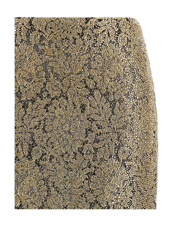 Ermanno Scervino Skirt in gold, Polyester — view 3