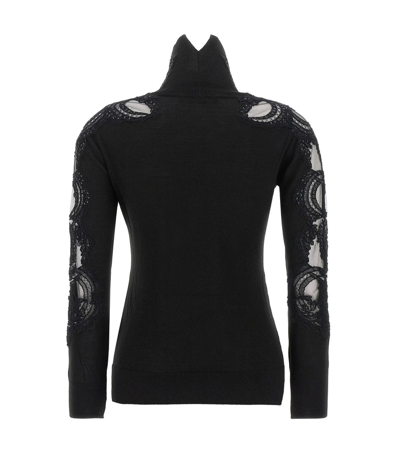 Ermanno Scervino Sweater in black, Virgin Wool — view 2