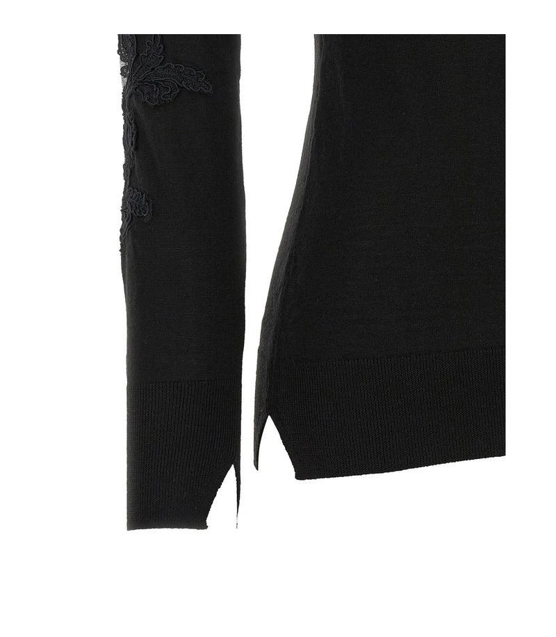 Ermanno Scervino Sweater in black, Virgin Wool — view 4