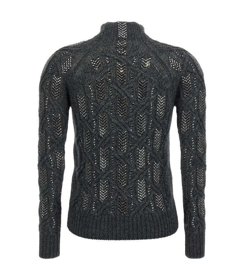 Ermanno Scervino Sweater in gray, Virgin Wool — view 2