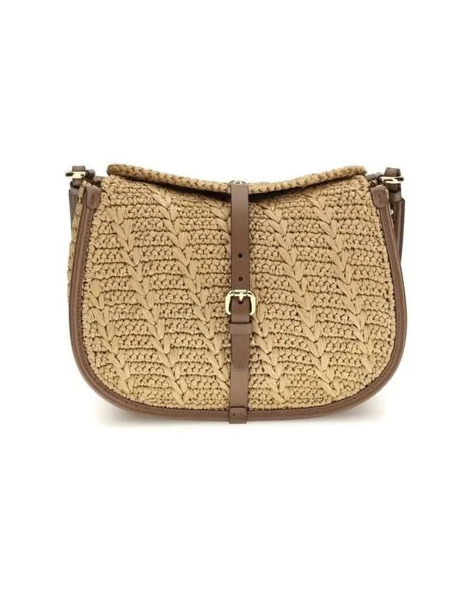 Etro Beige Raffia Shoulder Bag 