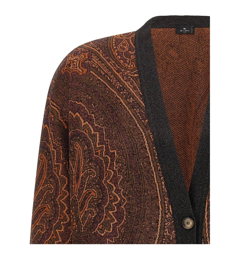 Etro Cardigan in brown — view 3