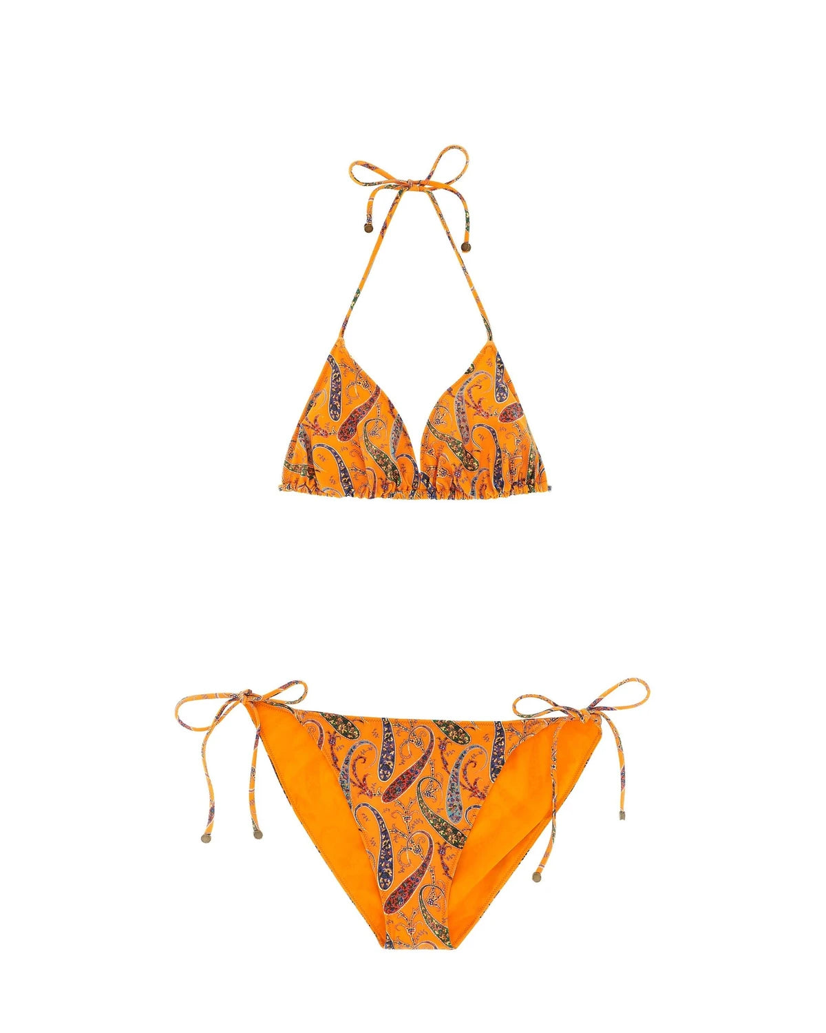 Etro Orange Classic Bikini